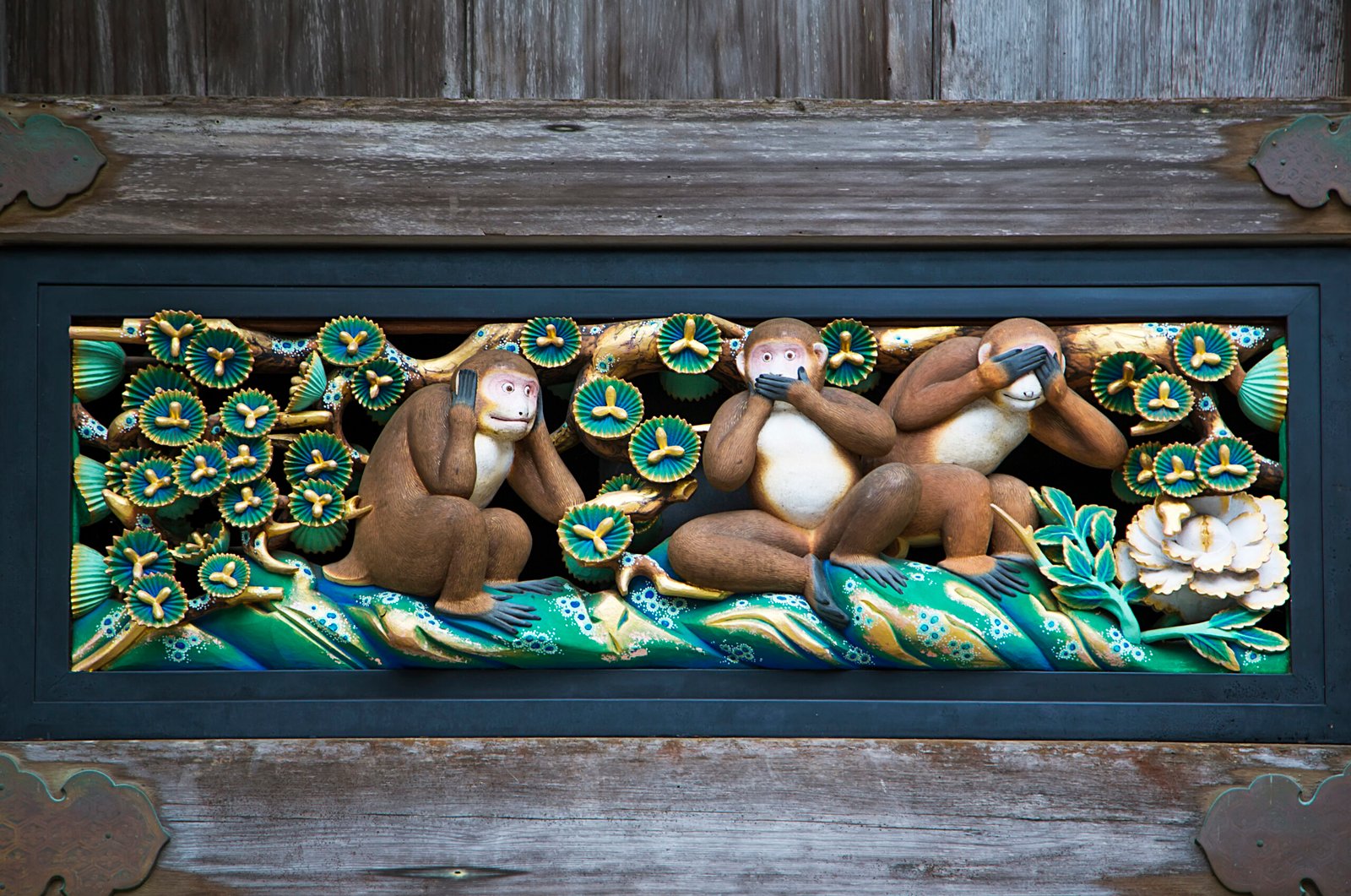 Wise monkeys at Toshogu shrine in Nikko, Japan